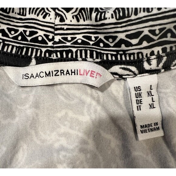 Isaac Mizrahi women’s jacket Cardigan Black And White Size Large - Picture 5 of 6